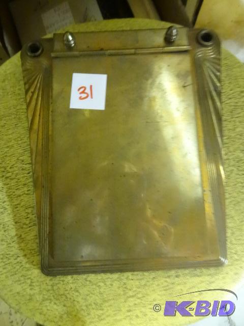 lot 31 image: Brass Art Deco Reciept Pad...