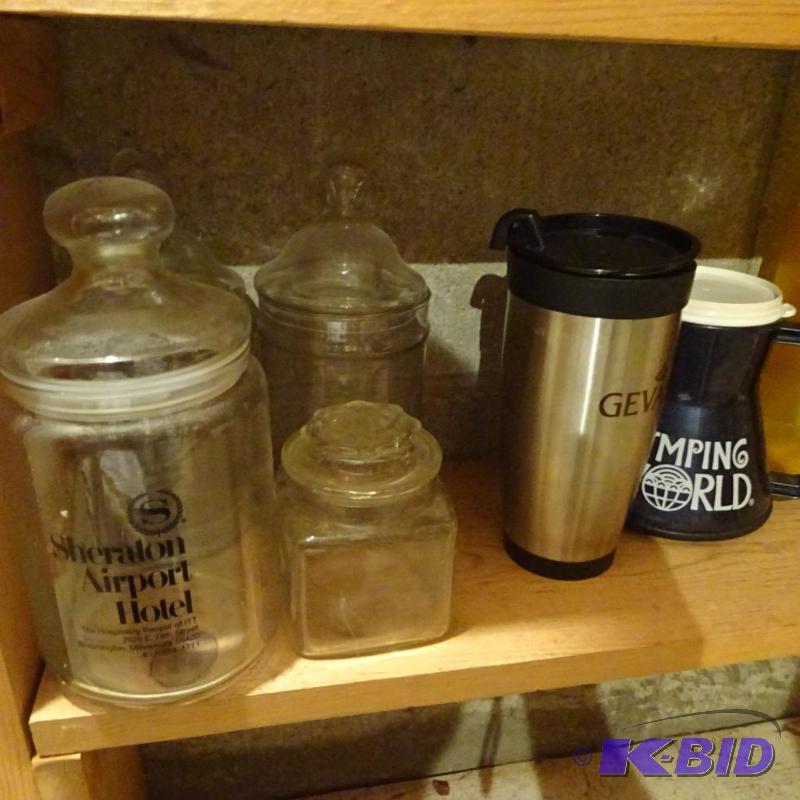 lot 319 image: Misc Glasses and Canisters...