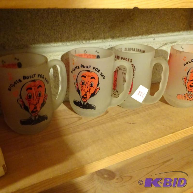 lot 322 image: 4 Vintage Coffee Cups...