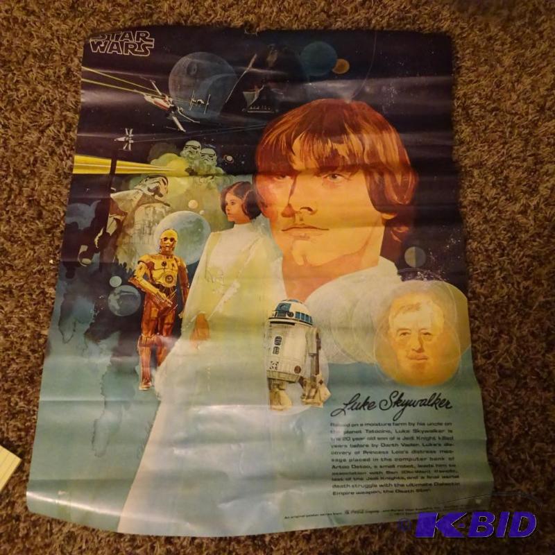lot 371 image: Vintage Star Wars Poster 18 X 24...