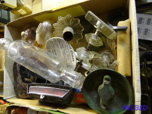 lot 42 image: Lot of Misc Glass Ashtray , Rolling Pin,...