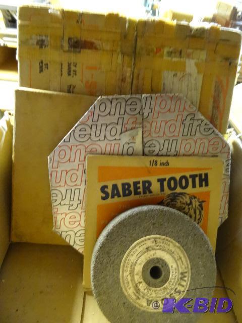 lot 52 image: Lot of Misc Grinding Stones and Saw Blades...