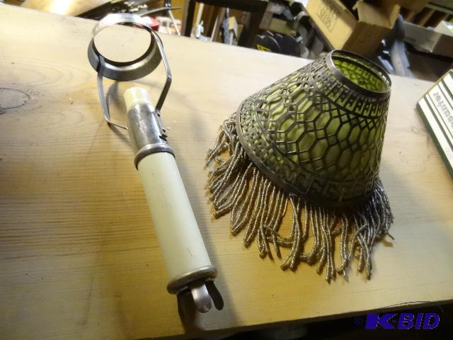 lot 67 image: Vintage Lamp Parts and Shades...
