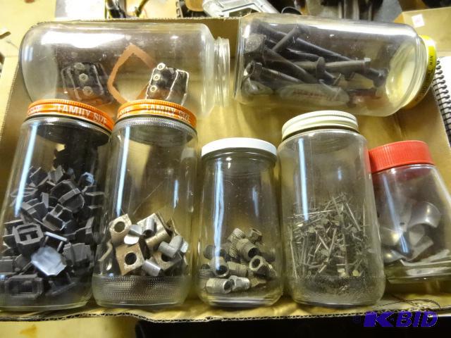 lot 71 image: Lot of Jars with Misc Hardware...