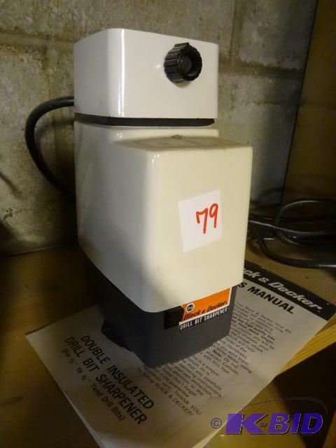 lot 79 image: Black and Decker Drill Bit Sharpener...