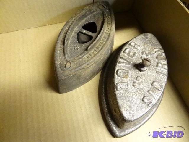 lot 99 image: 2 Cast Iron Irons...