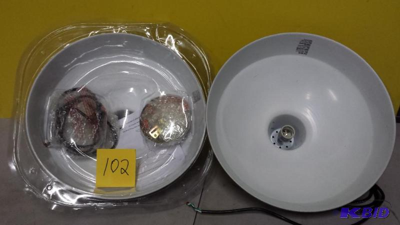 lot 102 image: Lot of 2 Stainless Steel Lamps