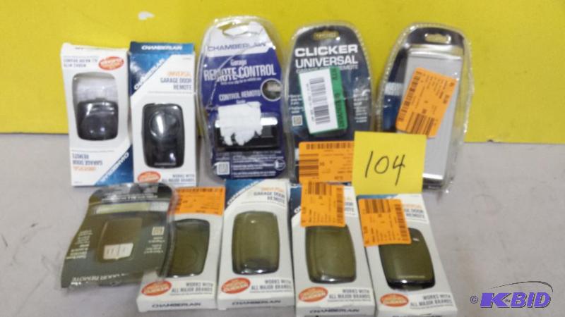 lot 104 image: Lot of Universal Garage Remotes