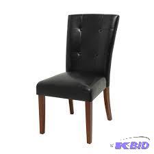 lot 107 image: Steve Silver Company MG500S Granite Bello Black Parsons Chair