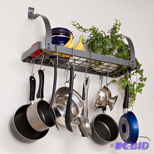 lot 112 image: RACK IT UP Bookshelf Pot Rack