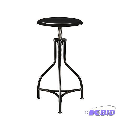 lot 131 image: Carolina Forge 1330CHETBK Logan Adjustable Stool with Wood Top  Chestnut