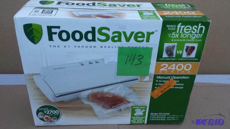 lot 143 image: Food Saver 2400 Series
