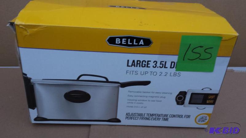 lot 155 image: Bella Large 3.5 L Deep Fryer