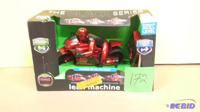 lot 172 image: Black Series Lean Machine Control Remote Motorcycle