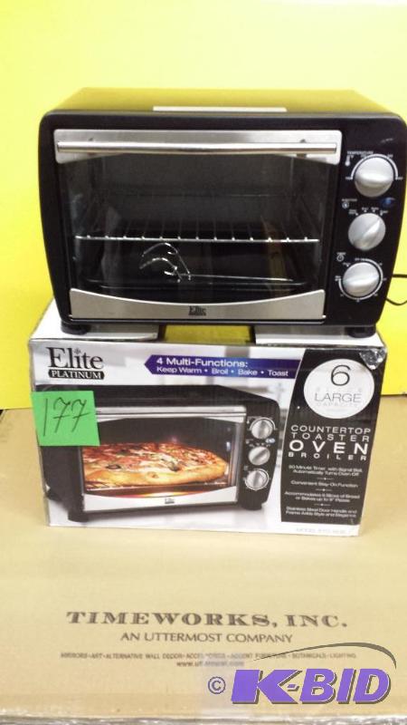 lot 177 image: Elite Countertop Toaster oven Large