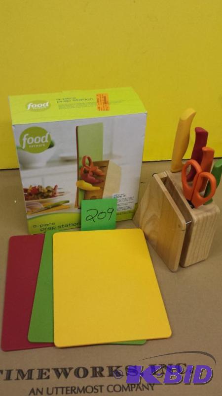 lot 209 image: Food Network 9 Piece Prep Station