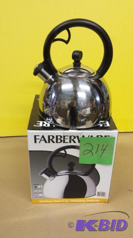 lot 214 image: Farberware Stanless Steel Kettle