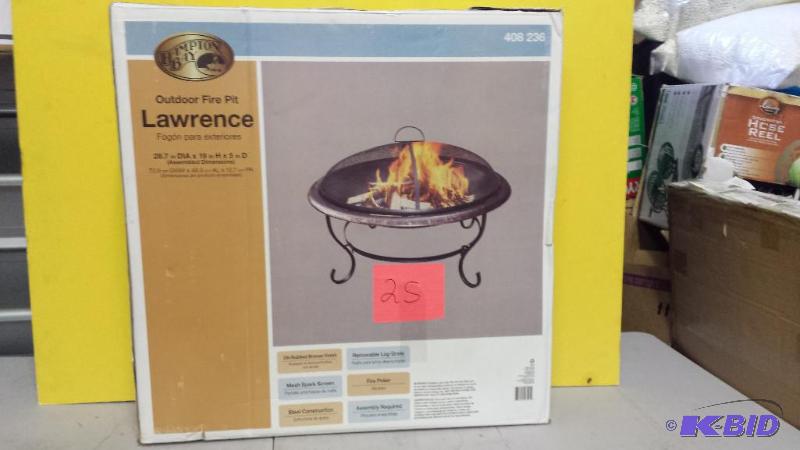lot 25 image: Hampton Bay Outdoor Fire Pit Lawrence
