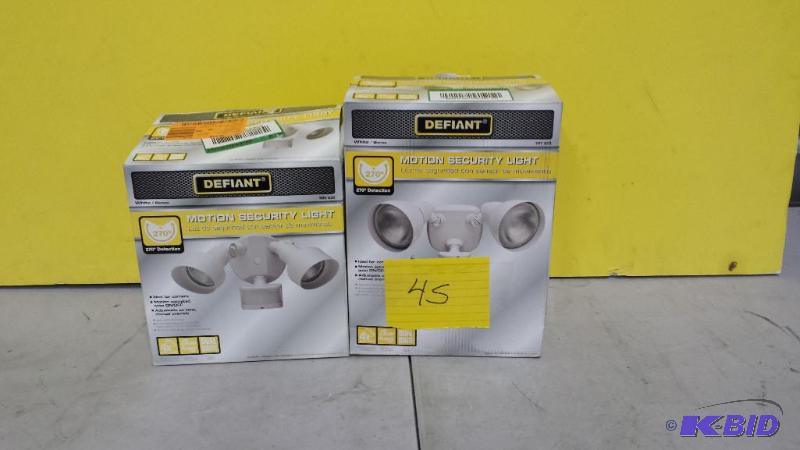 lot 45 image: Lot of 2 Defiant  Motion Security Lights