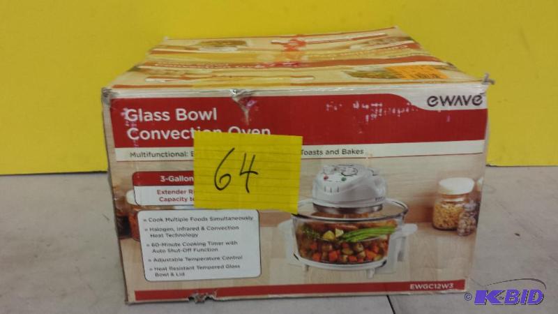 lot 64 image: Glass Bowl Convection Oven