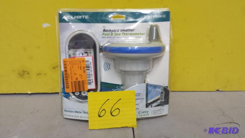 lot 66 image: Cu-Rite Backyard Pool & Spa Thermometer