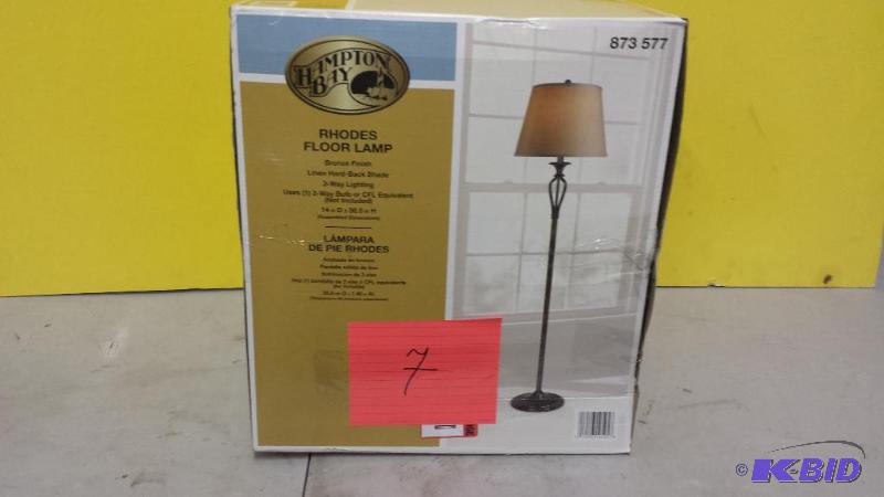 lot 7 image: Hampton Bay Rhodes Floor Lamp