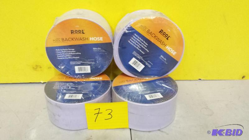 lot 73 image: Lot of 4 Rolls Pool Backwash Hose