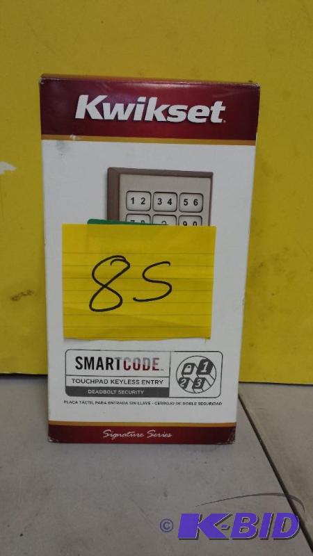 lot 85 image: Kwikset SmartCoude Touchpad keyless entry