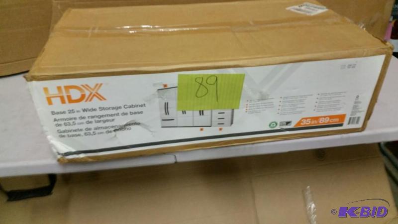 lot 89 image: HDX 25 WIDE STORAGE CABINET WITH DRAWER