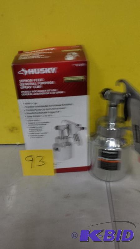 lot 93 image: Husky Siphon Feed General Purpose Spray Gun