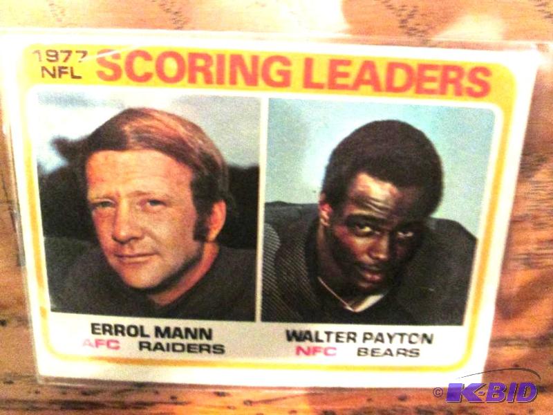 lot 111 image: 1978 Topps Walter Payton scoring leader colle...
