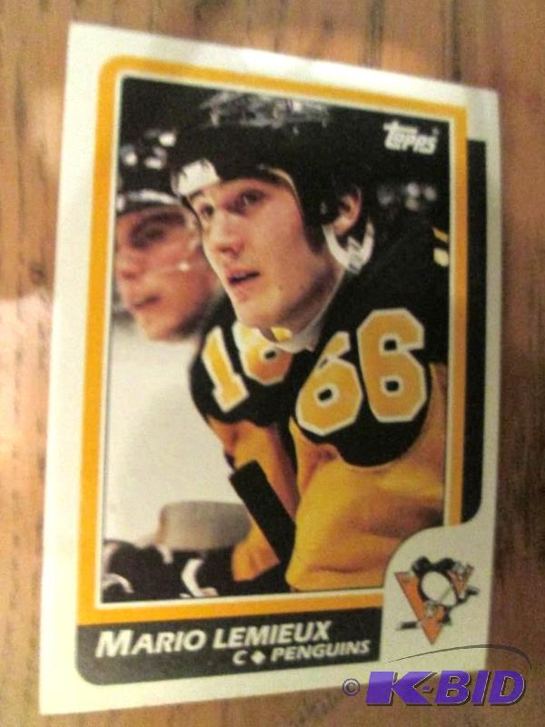 lot 115 image: 1986 - 1987 Topps Mario Lemieur collector car...