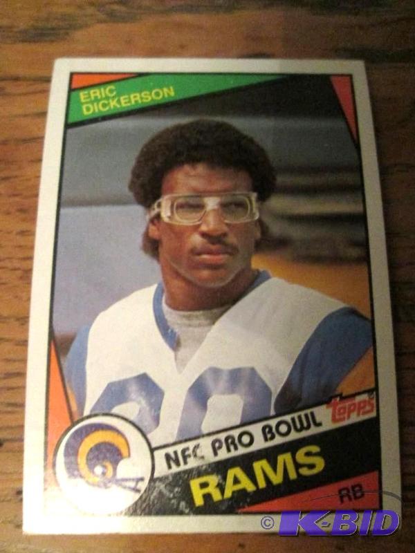 lot 128 image: 1984 Topps Eric Dickerson rookie collector ca...