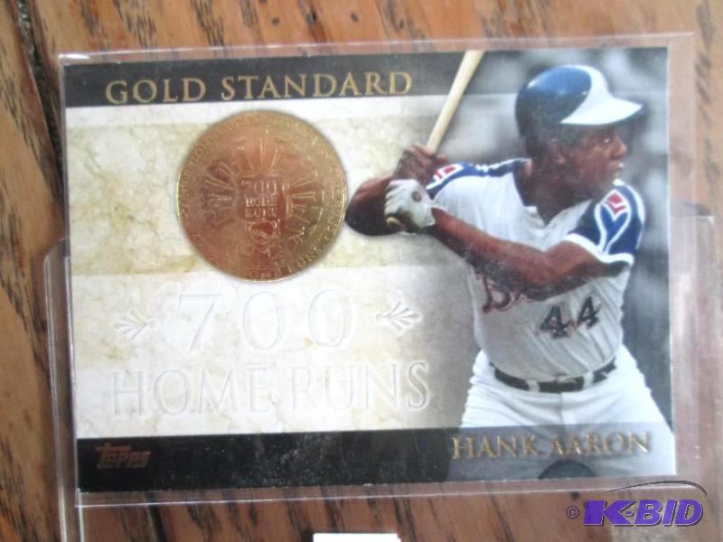 lot 146 image: 2012 Topps Hank Aaron collector card...