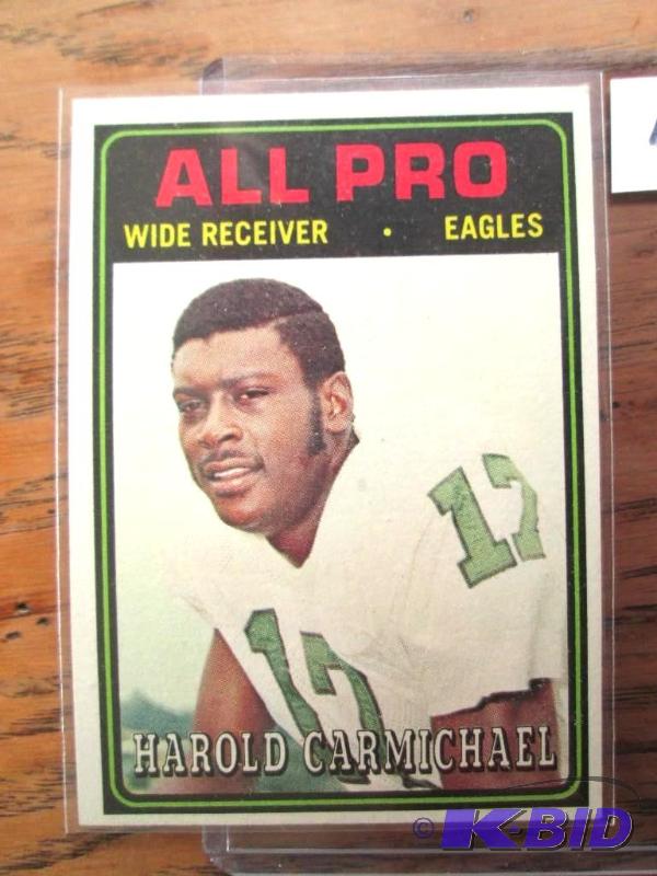 lot 150 image: 1974 Topps Harold Carmichael rookie collector...