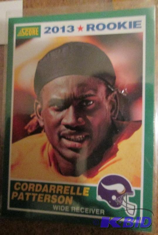 lot 2 image: 2013 13 Score Cordarrelle Patterson rookie sp...