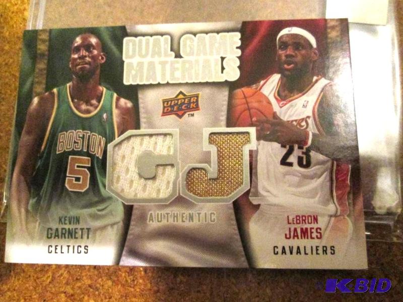 lot 43 image: 2009 - 2010 Upper Deck Kevin Garnett and Lebr...
