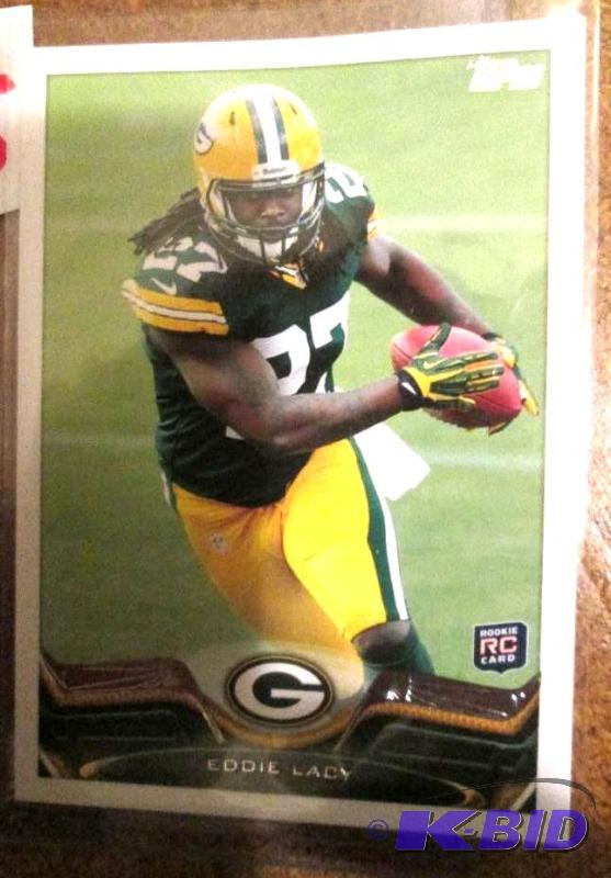 lot 5 image: 2013 13 Topps Eddie Lacy rookie...