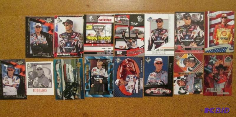 lot 52 image: 15 Kevin Harvick NASCAR cards...