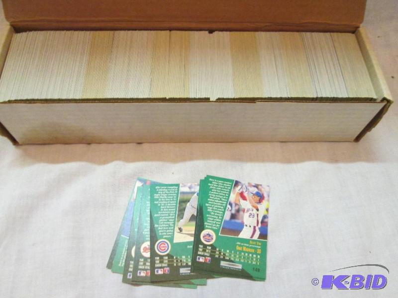 lot 63 image: Box of 1995 Score Select baseball cards...