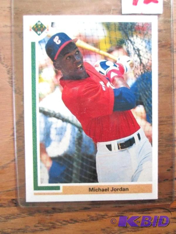 lot 72 image: 1991 Michael Jordan Upper Deck SPI BASEBALL c...