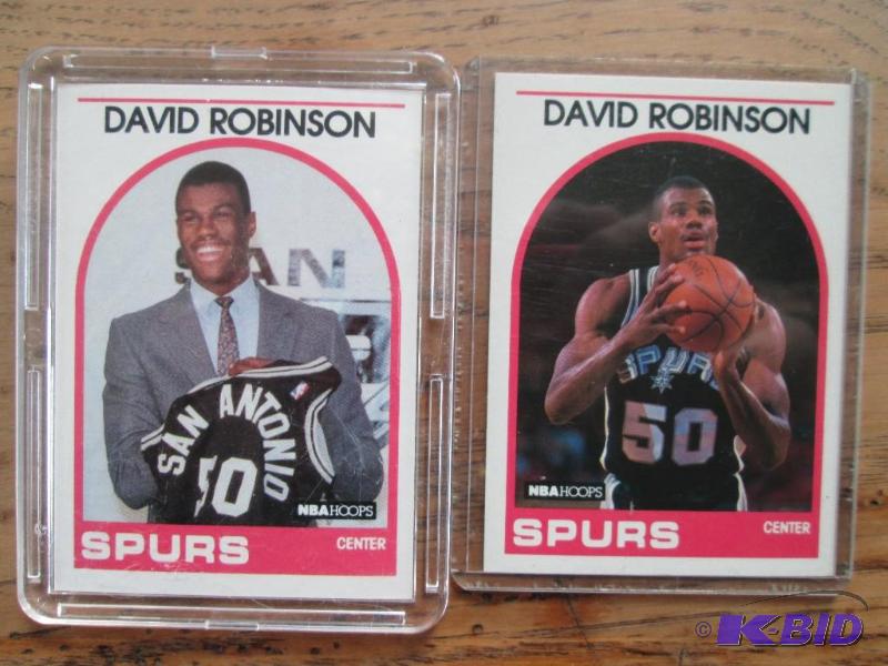 lot 76 image: 1989 - 1990 David Robinson NBA Hoops rookie s...