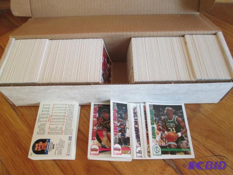 lot 81 image: Box of 1992 - 1993 Hoops basket ball trading ...
