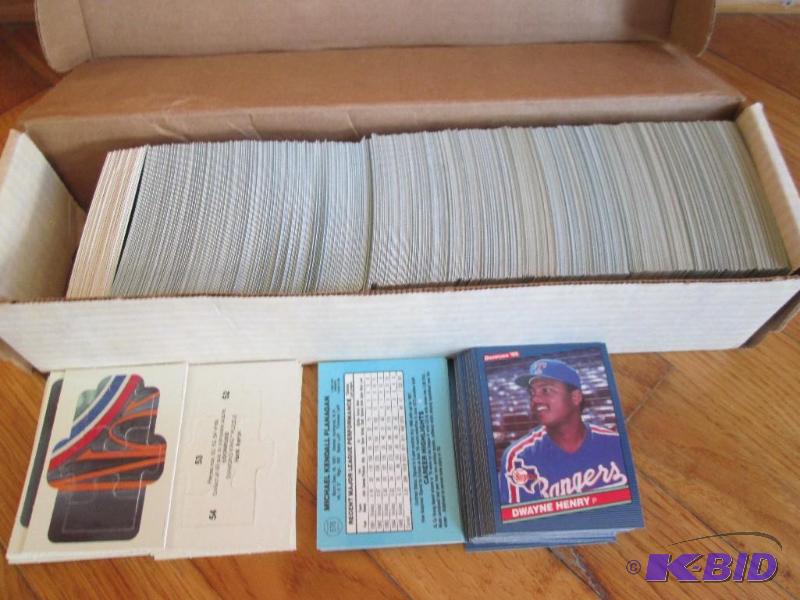 lot 84 image: Box of 1986 Donruss baseball cards...