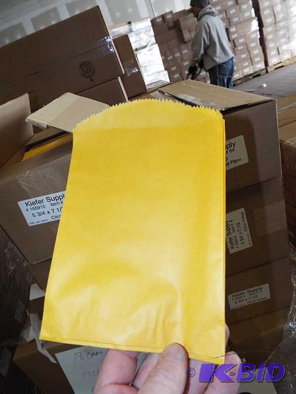 Citron Yellow Flat Merchandise Bags