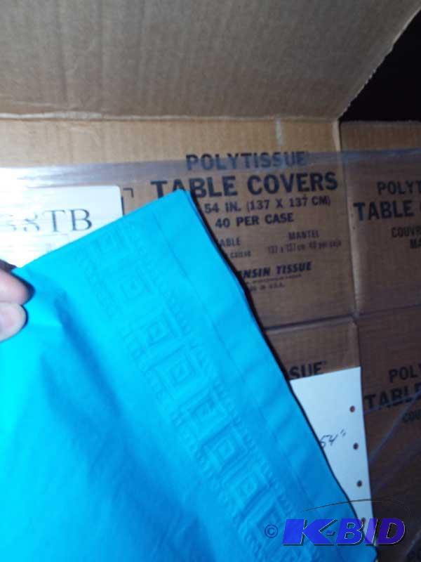 Blue Polytissue Table Covers