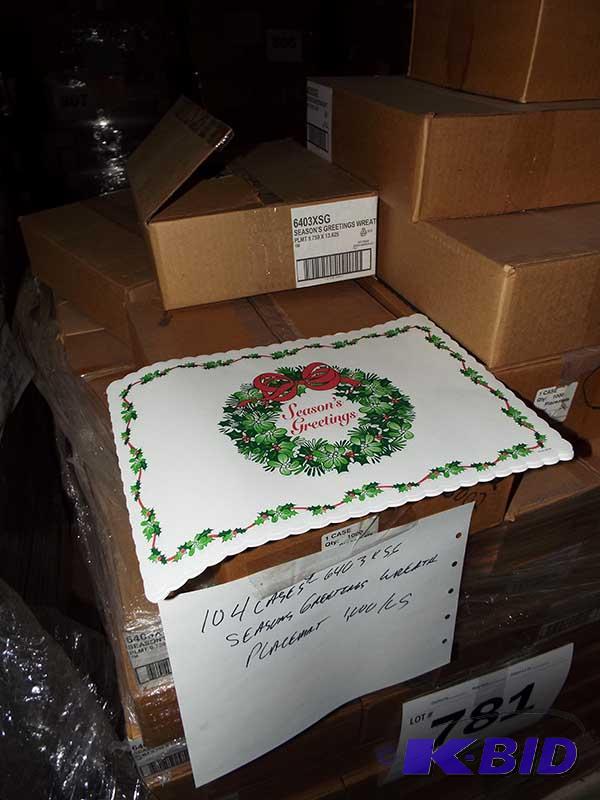 Seasons Greetings Wreath Placemats