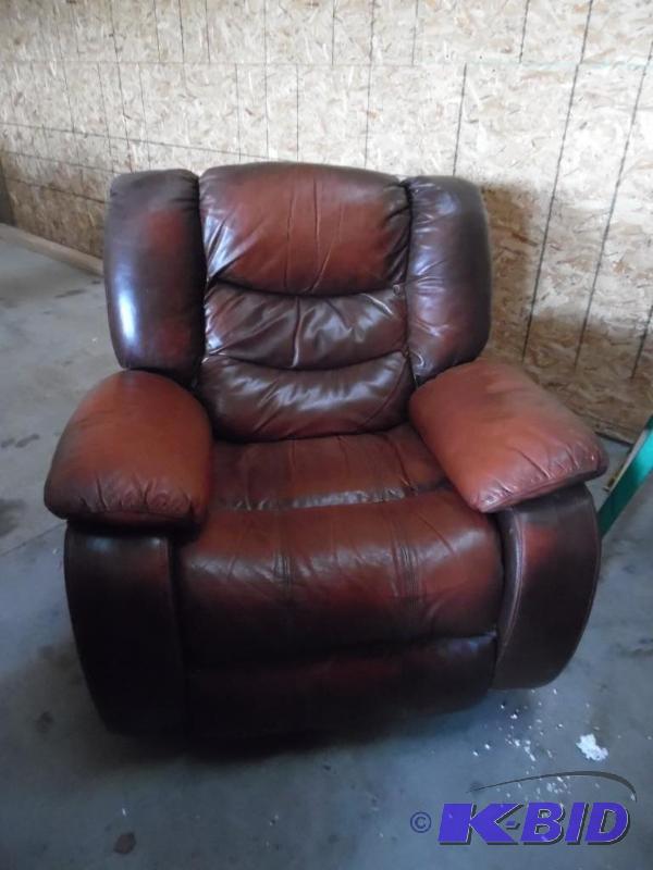 Leather recliner