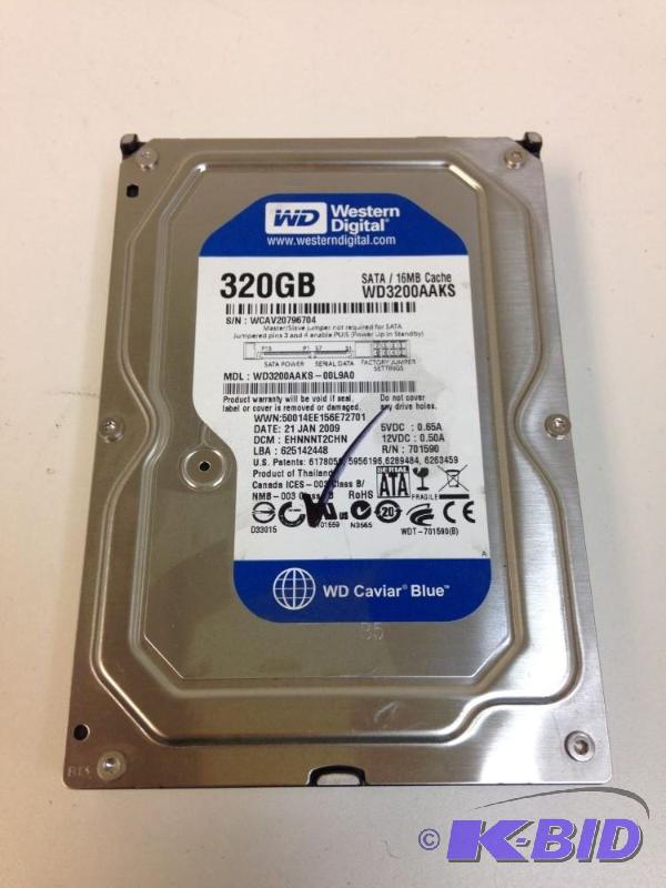 Western Digital SATA 16MB Cache 320GB Desktop...