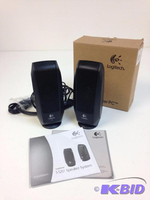 NEW Pair of Logitech Black Computer Speakers ...